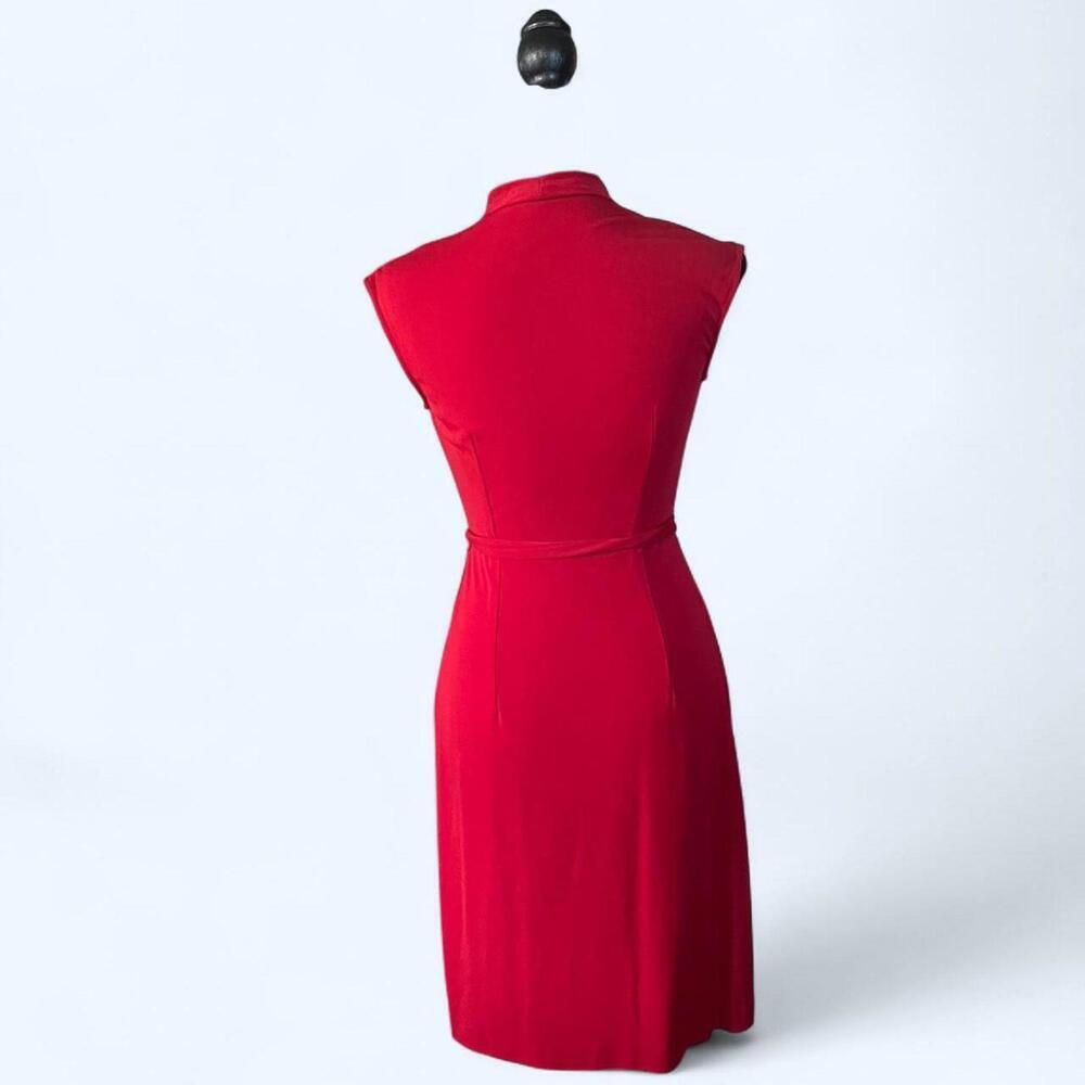 vintage y2k bcbg maxazria red draped wrap dress Size XS - Picture 3 of 6